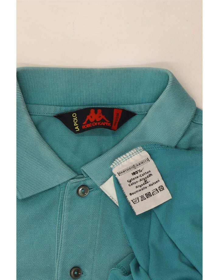 Polo Kappa Uomo Blu Medio in cotone