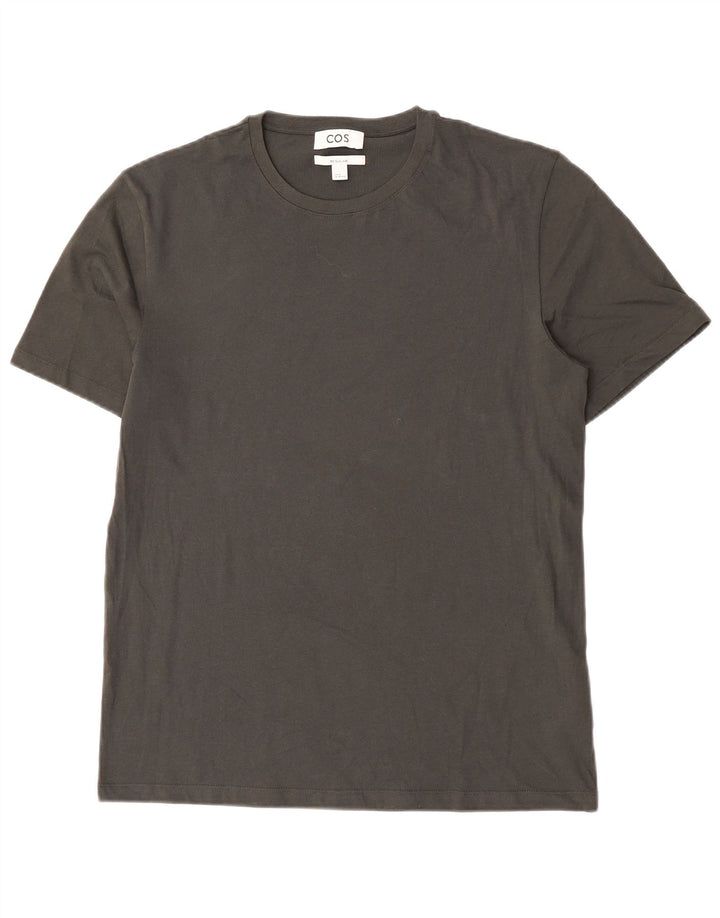 T-shirt regolare da uomo Cos Top in cotone kaki medio