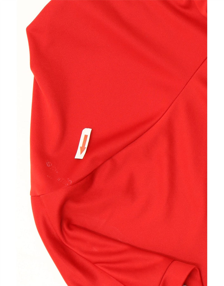 T-shirt Adidas Climalite da uomo XL rossa in poliestere