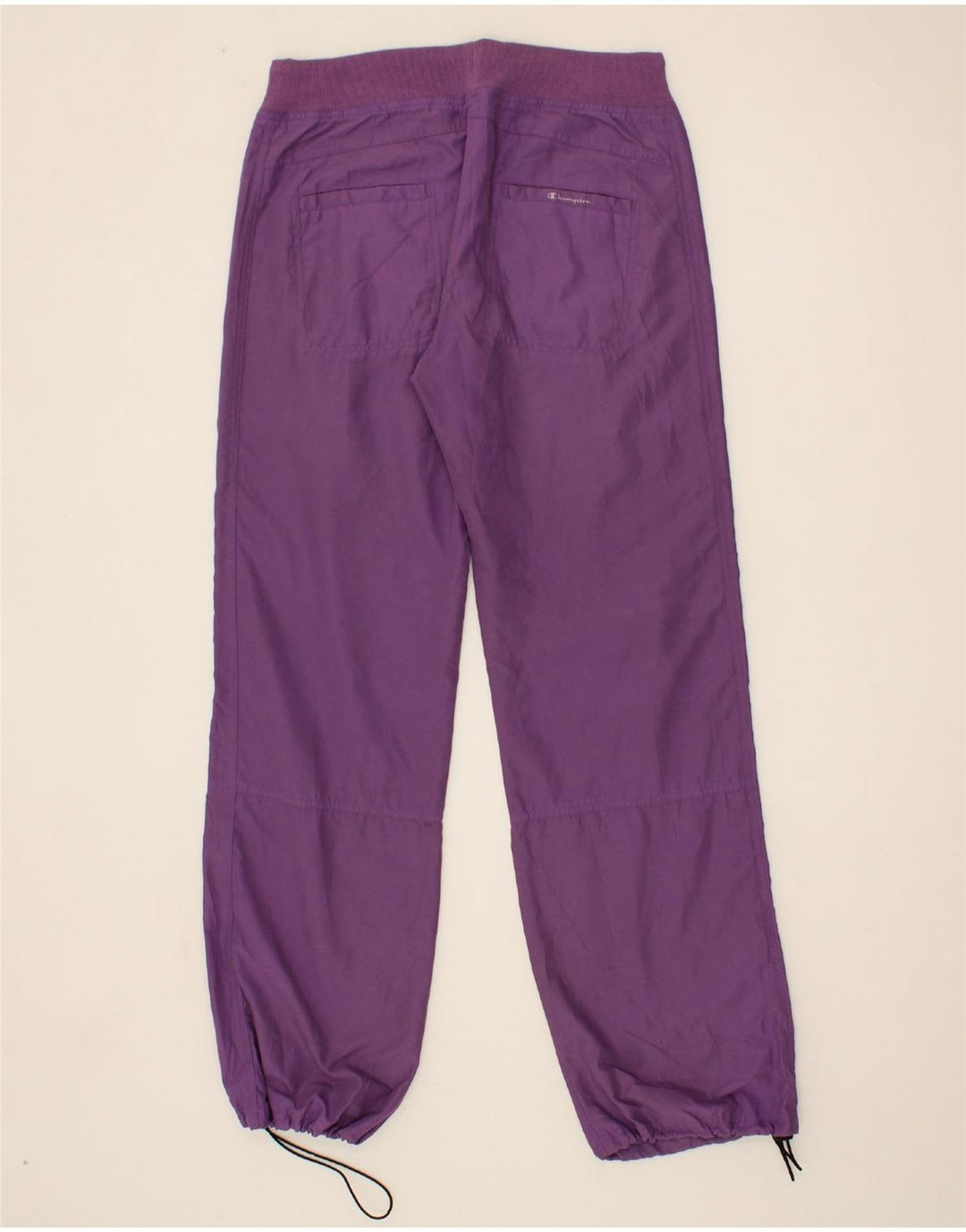 CHAMPION Womens Tracksuit Trousers UK 14 Large Purple Polyester Vintage Champion and Second-Hand Champion from Messina Hembry 