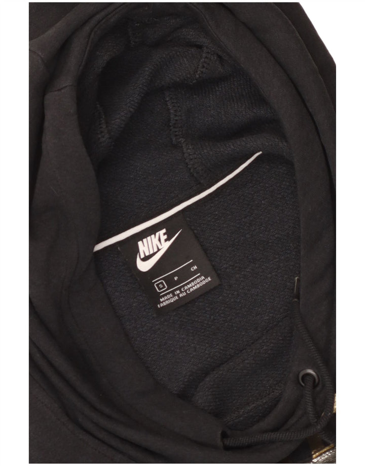 Felpa con cappuccio grafica Nike da donna piccola nera