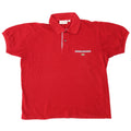Polo da uomo Lacoste vestibilità classica taglia 5 grande in cotone rosso