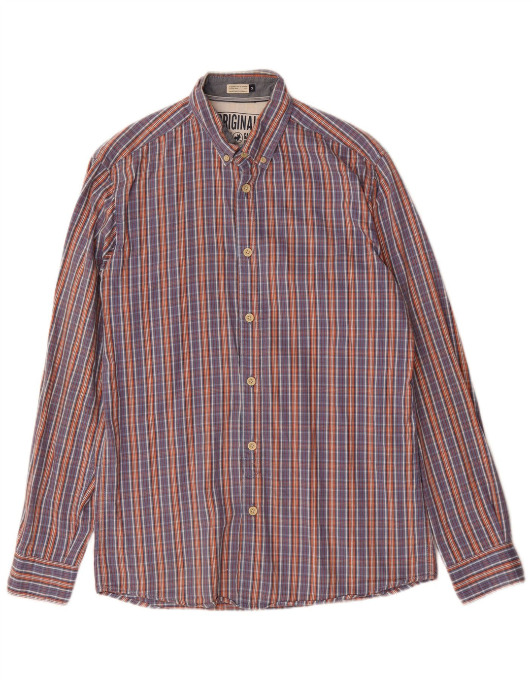 Camicia da uomo Jack & Jones in cotone a quadri blu medio