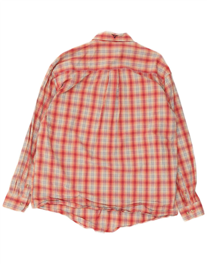 Camicia da uomo Wrangler in cotone a quadri rossi grandi