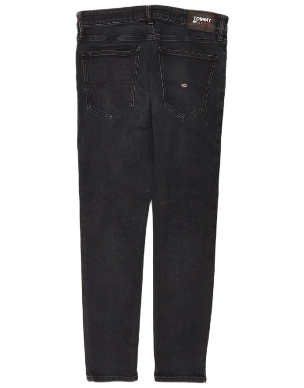 Tommy Hilfiger Uomo Simon Skinny Jeans W34 L30 Cotone Nero
