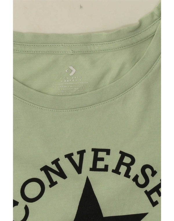 T-shirt grafica da donna Converse Top UK 10 piccola verde