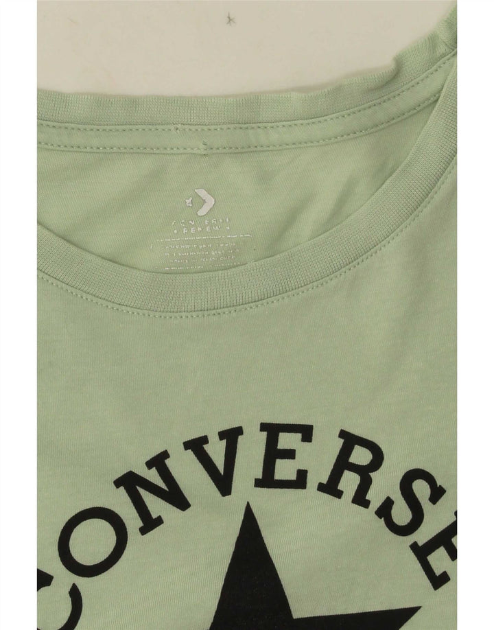 T-shirt grafica da donna Converse Top UK 10 piccola verde