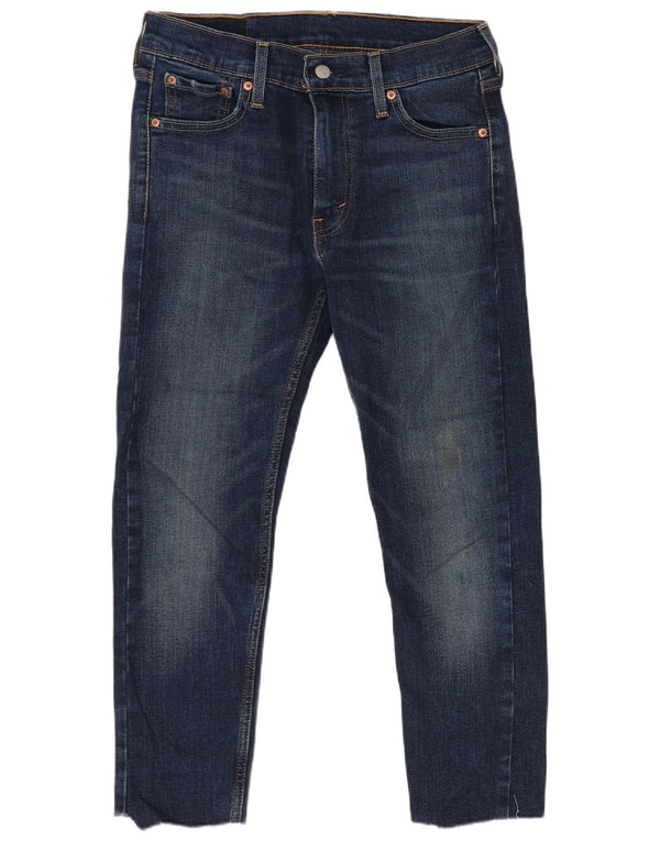 Levi's Uomo 519 Jeans skinny cropped Hi-ball W30 L23 cotone blu navy