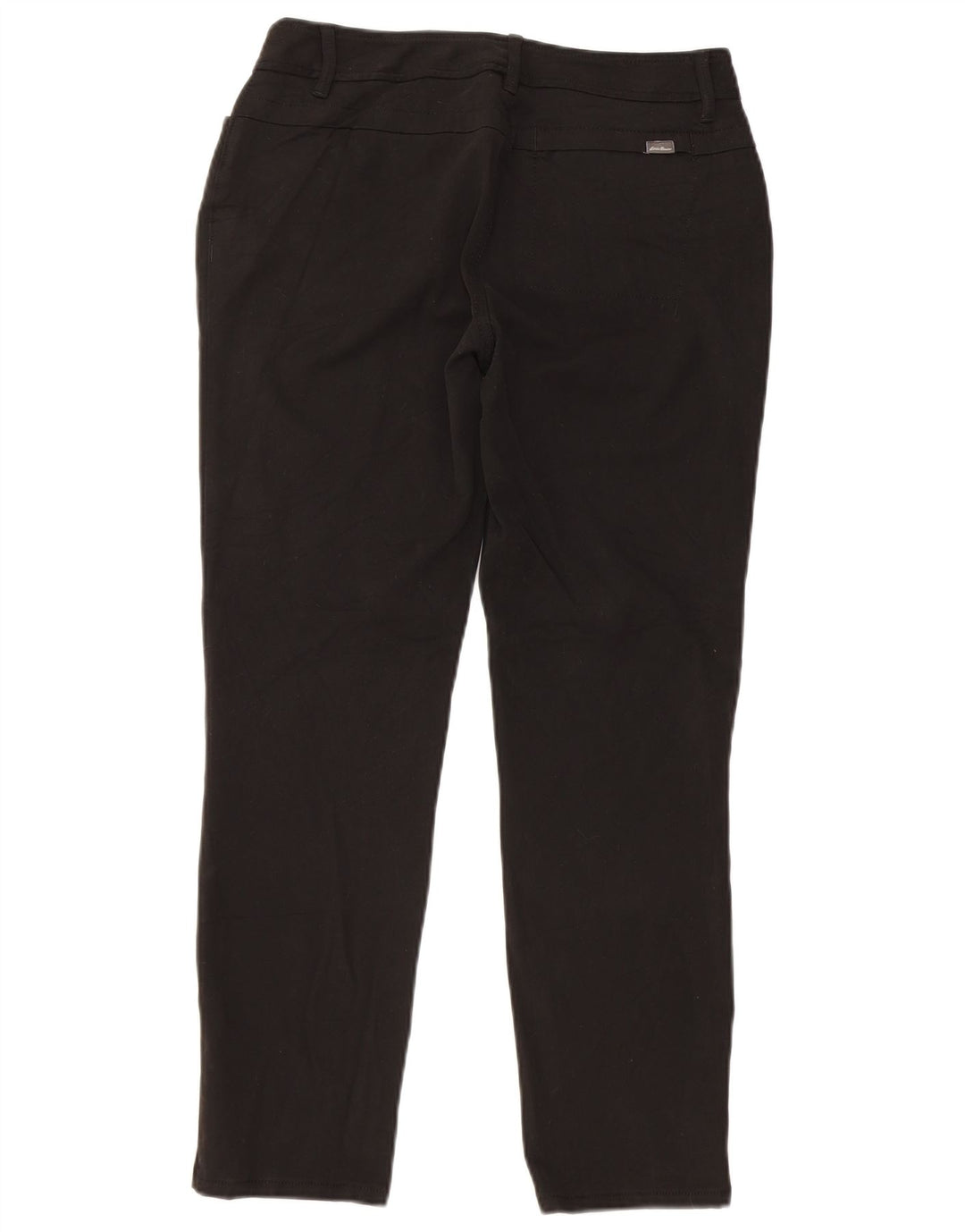 Pantaloni casual slim da donna EDDIE BAUER US 4 Small W28 L27 poliestere nero