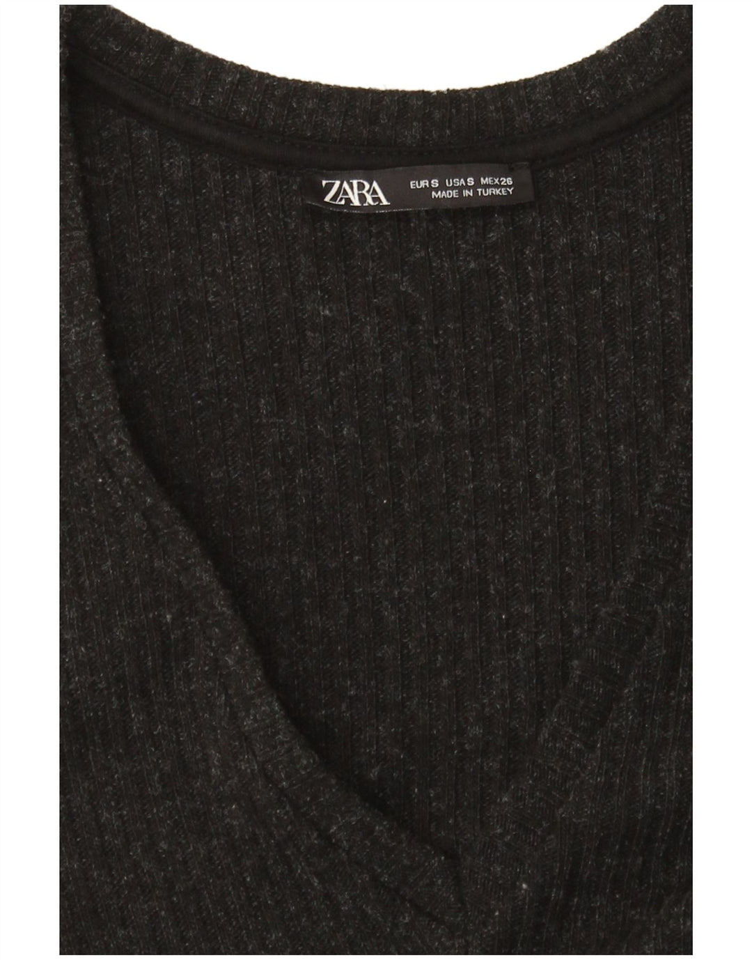 Abito maglione a maniche lunghe da donna Zara UK 10 piccolo nero