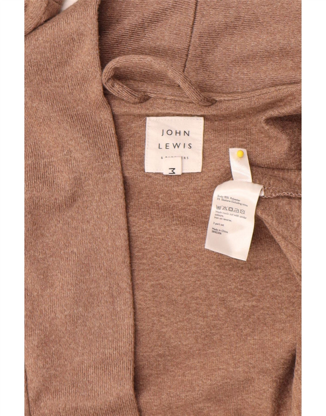 Maglione cardigan oversize lungo da donna John Lewis UK 14 Marrone medio