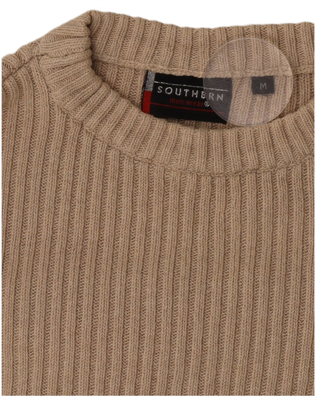 Maglione maglione girocollo con grafica da uomo Southern color block beige medio