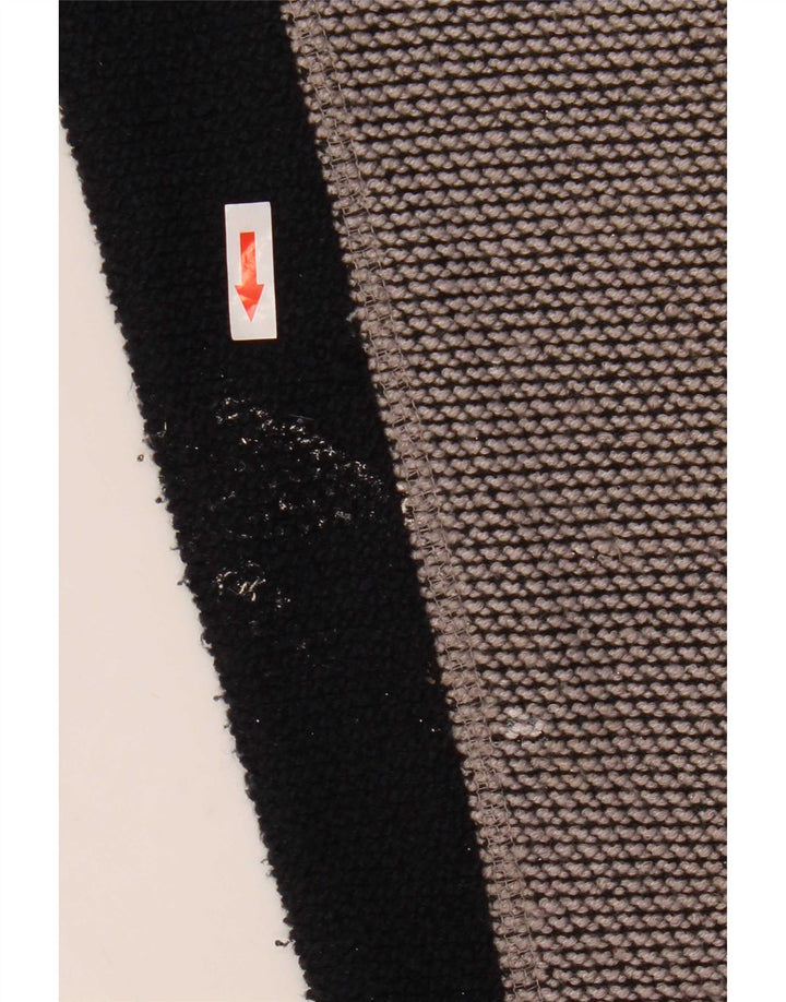 Felpa con collo con zip grafica da uomo Weird Fish, maglione color grigio medio