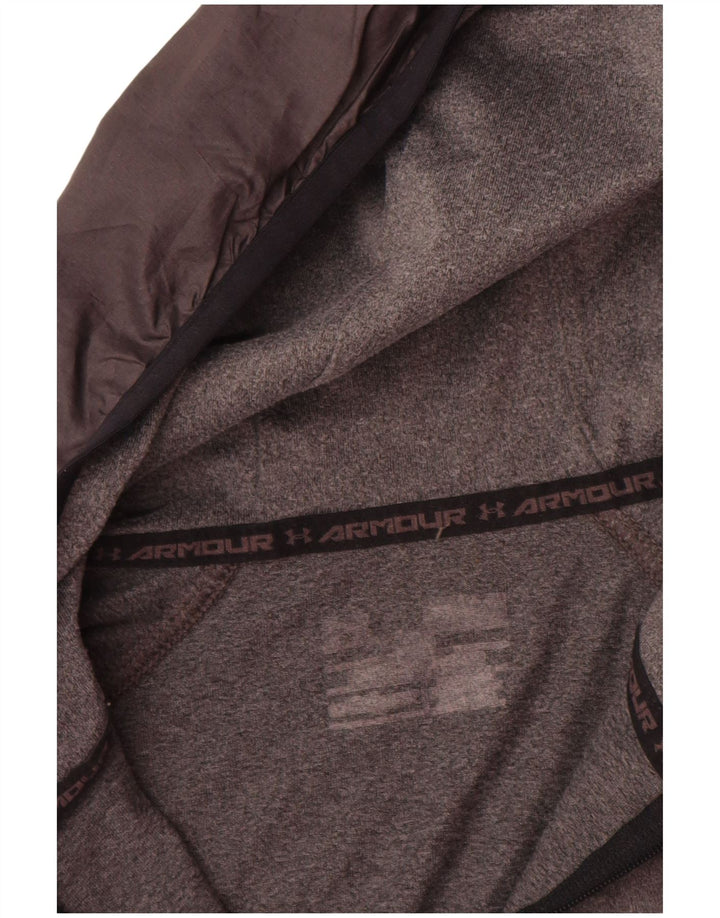 Under Armour Uomo Pullover con cappuccio Tuta da ginnastica Top Large Grigio Colourblock