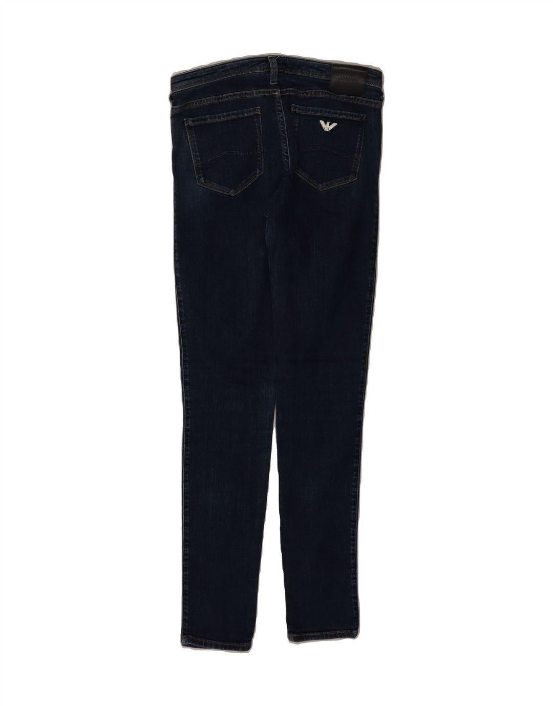 ARMANI Womens Skinny Jeans W27 L30 Blue Cotton Vintage Armani and Second-Hand Armani from Messina Hembry 