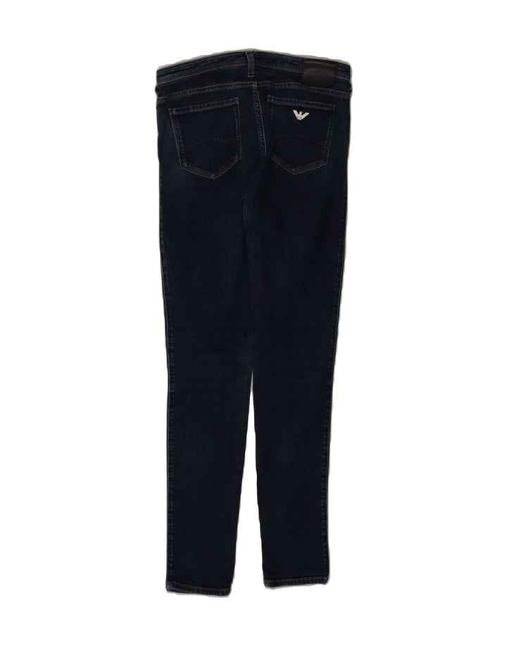 ARMANI Womens Skinny Jeans W27 L30 Blue Cotton Vintage Armani and Second-Hand Armani from Messina Hembry 