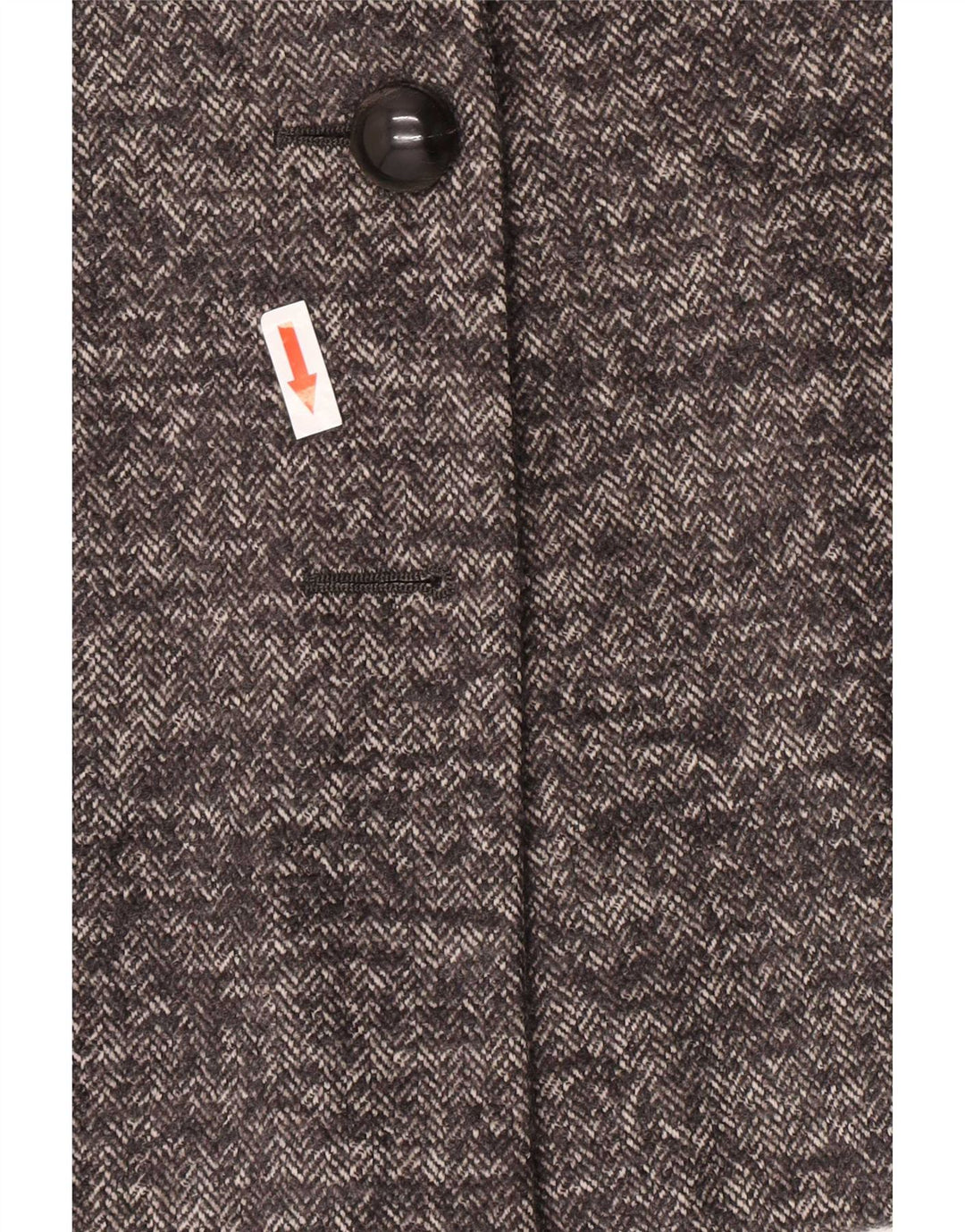 Giacca blazer da donna a 1 bottone Max Mara UK 12 Lana a spina di pesce grigio medio