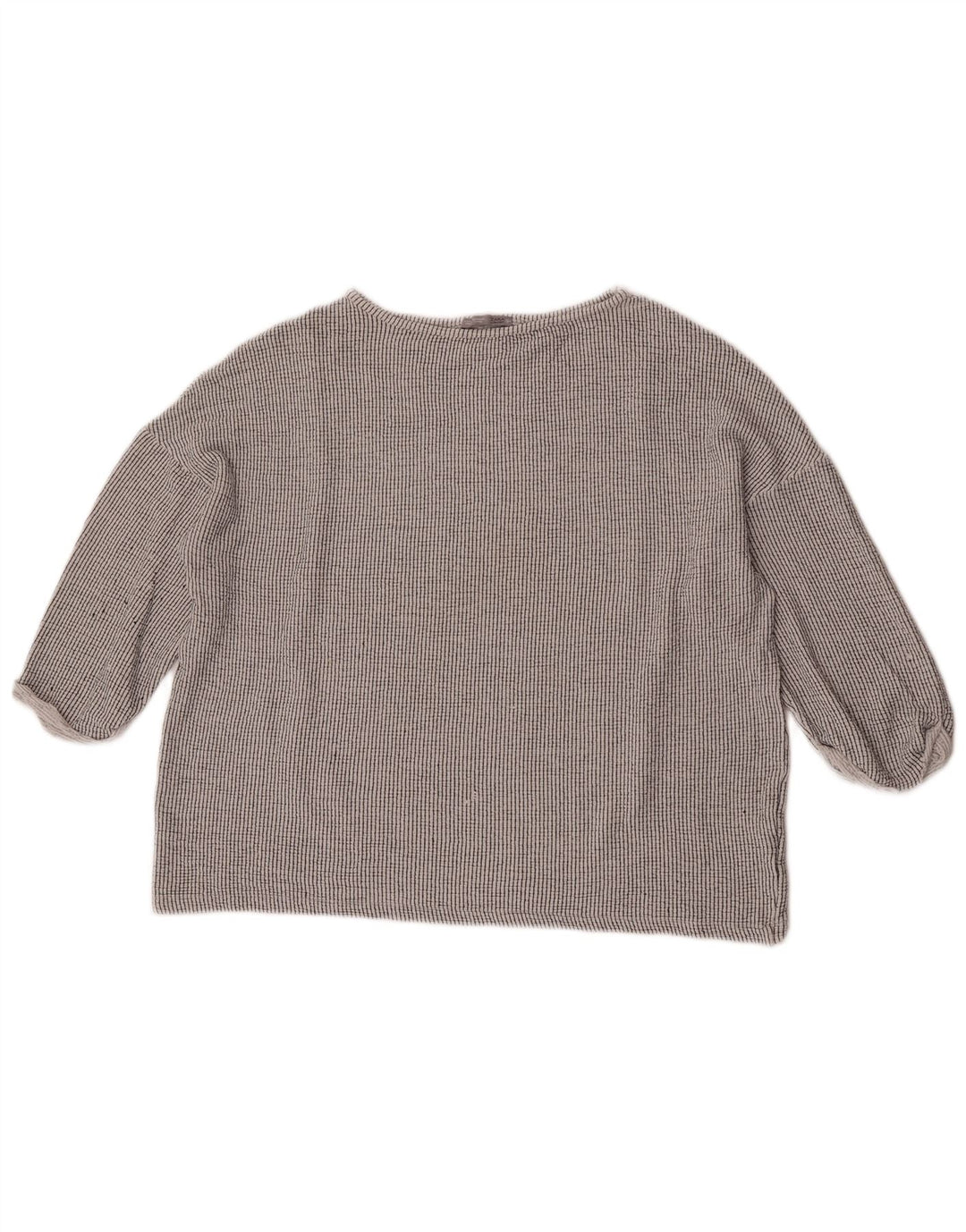 Camicetta oversize da donna Zara con maniche a 3/4 UK 14 Grigio medio a righe