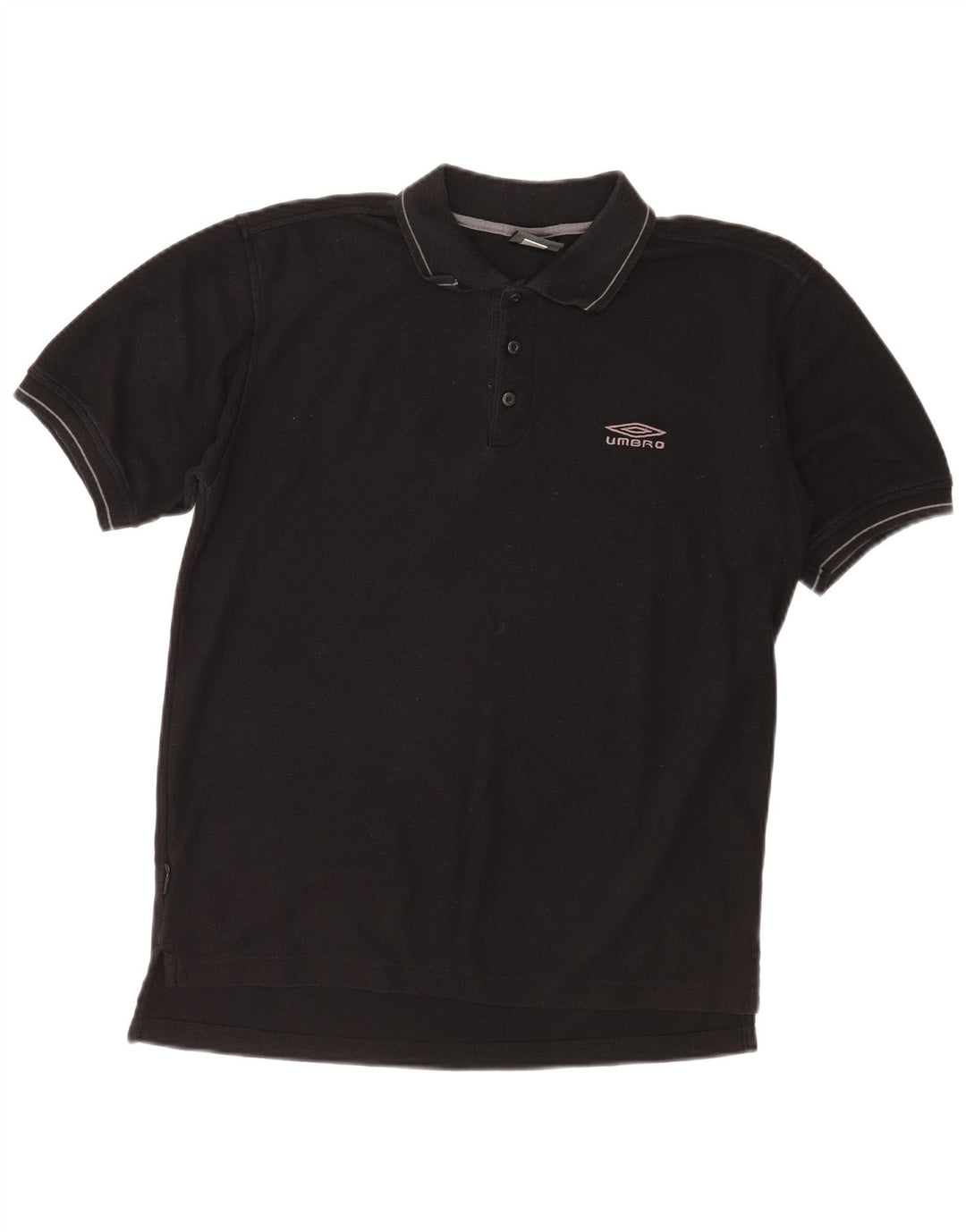 Polo Umbro da uomo in cotone nero medio