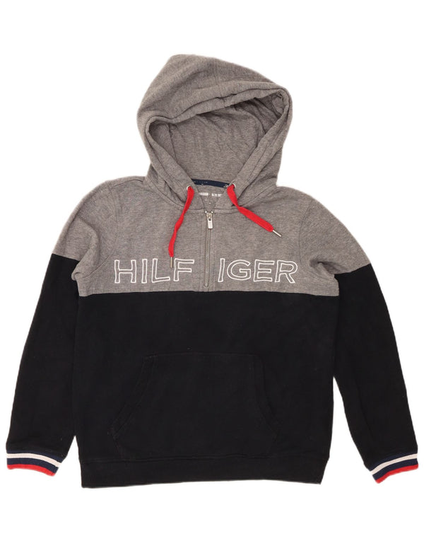 Maglione con cappuccio grafico da bambino Tommy Hilfiger 13-14 anni medio blu navy