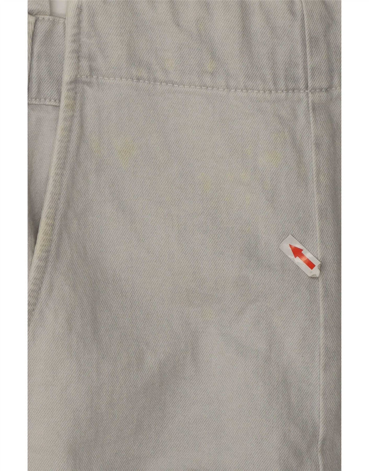Tutina corta in denim da donna Zara UK 16 grande in cotone blu