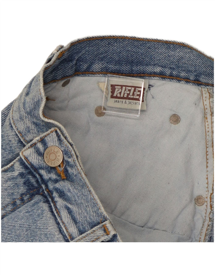 Jeans dritti da uomo Rifle W40 L30 in cotone blu