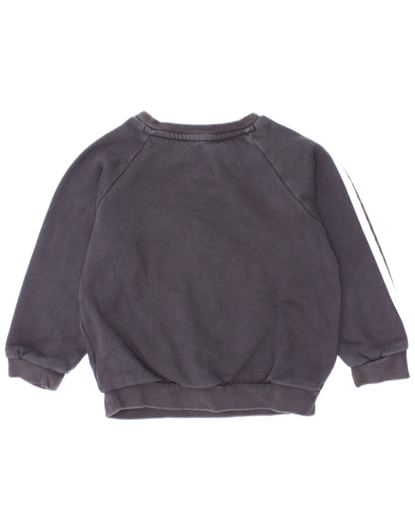Felpa grafica Adidas da bambino, 18-24 mesi, in cotone nero