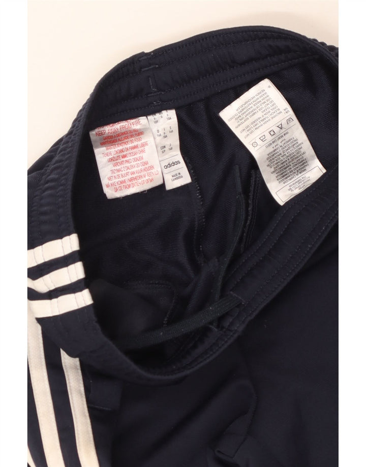 Pantaloni della tuta da bambino ADIDAS 9-10 anni in poliestere blu navy