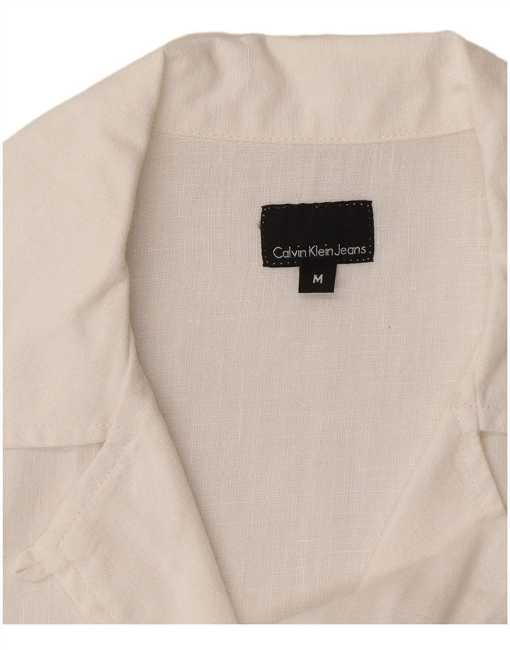 Abito a trapezio da donna Calvin Klein Jeans UK 14 bianco medio