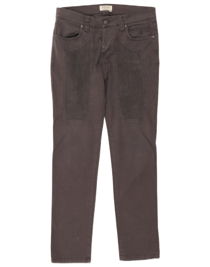 Jeans slim da donna Jeckerson W32 L31 cotone grigio