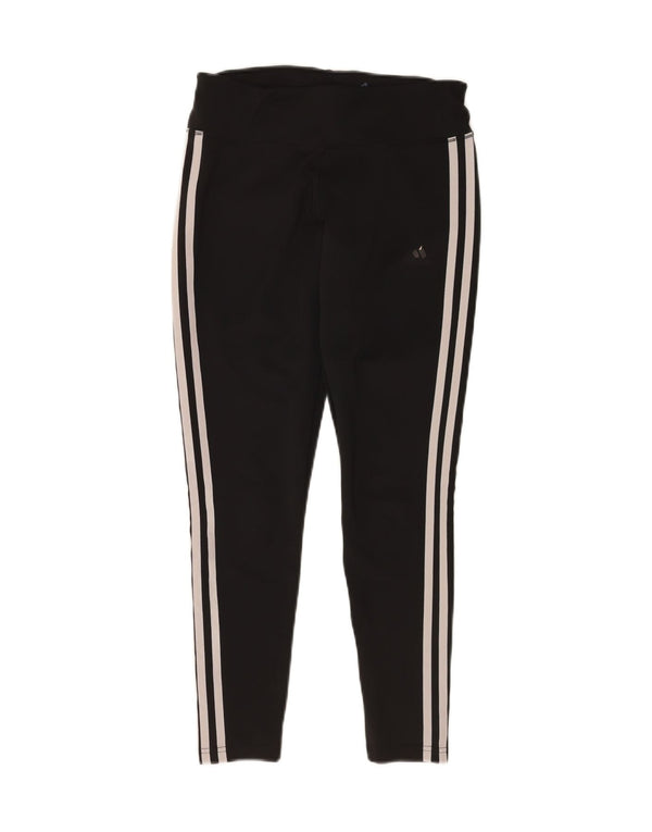 Leggings Adidas da donna UK 8-10 W26 L26 Sport in poliestere nero