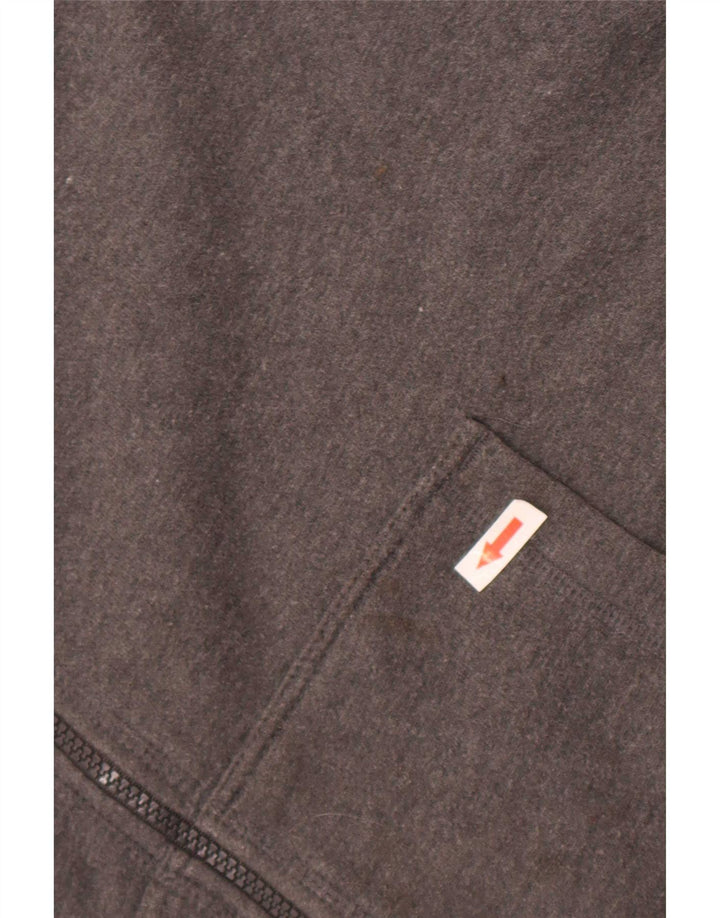 Maglione con cappuccio e zip da uomo Starter grande in cotone grigio