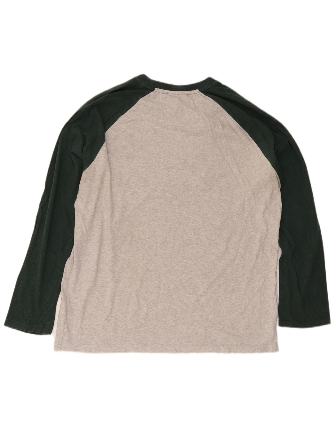 Top da uomo a maniche lunghe Superdry 2XL in cotone color block grigio