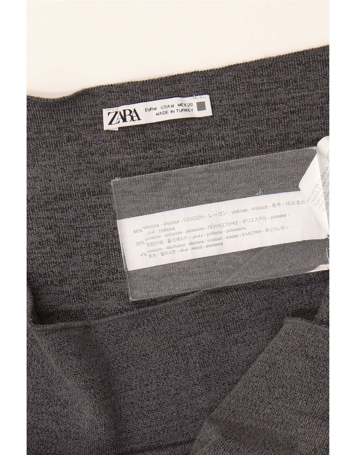 Abito tubino senza maniche Zara da donna UK 12 Viscosa grigio medio