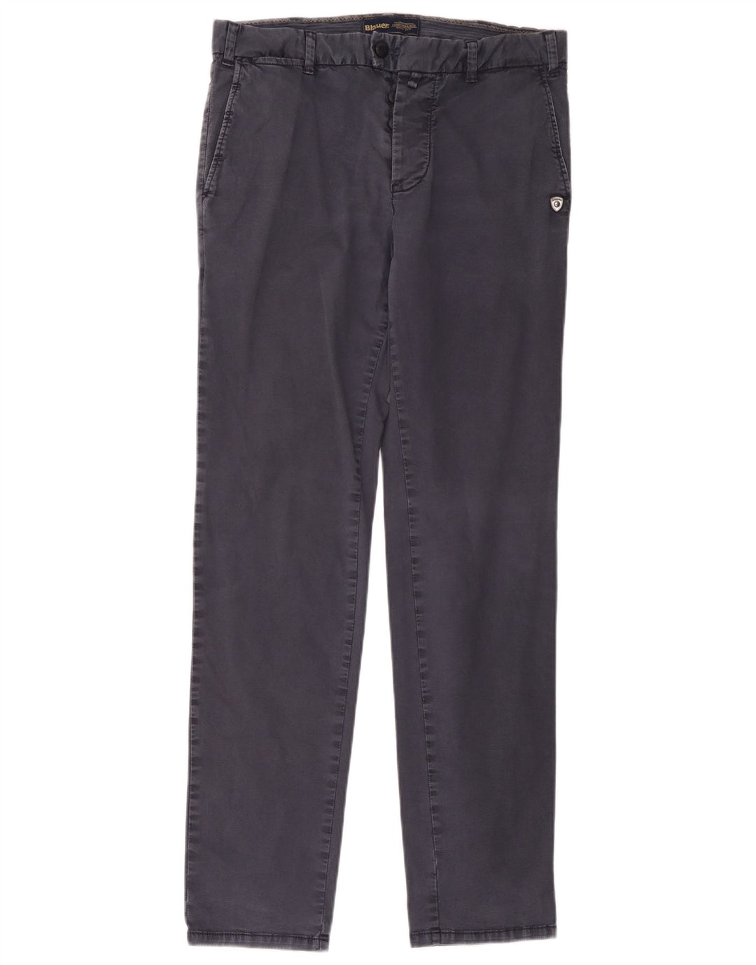 Pantaloni chino slim da uomo Blauer W32 L33 in cotone blu navy