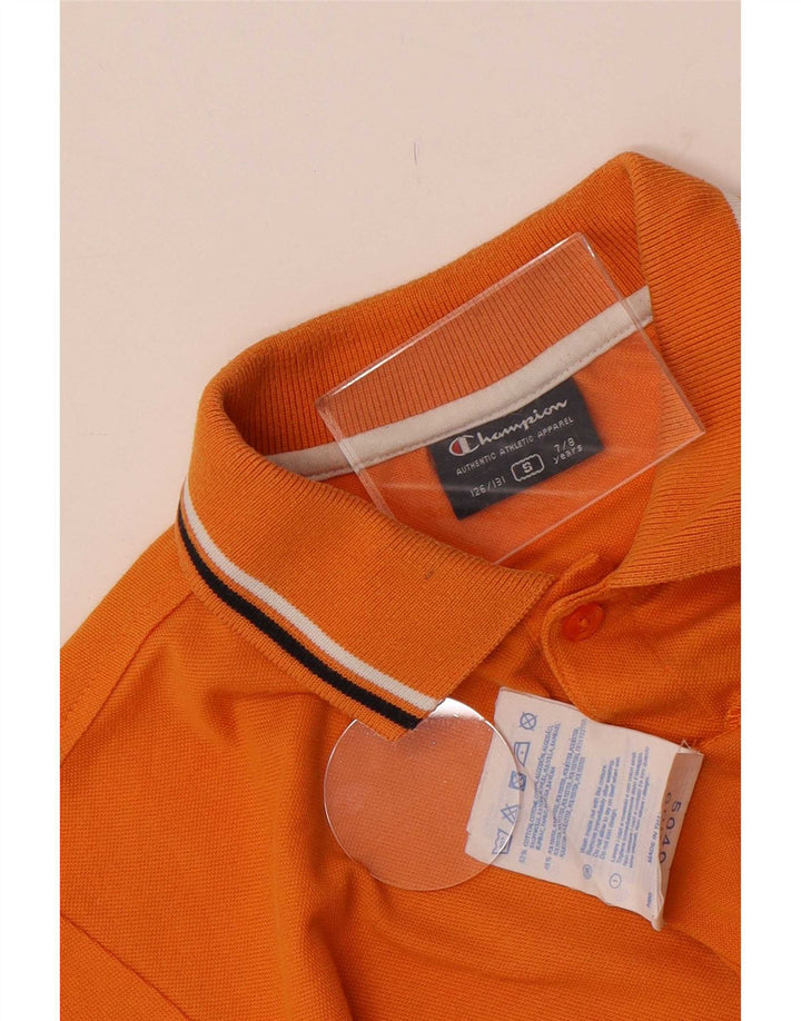 Polo Champion da bambino 7-8 anni piccola in cotone arancione