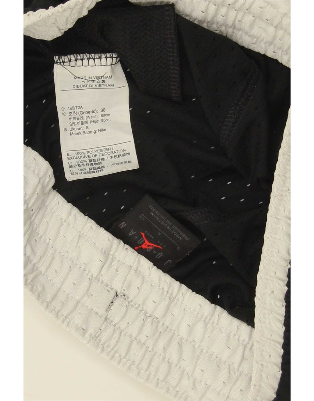 Pantaloncini sportivi Jordan Dri Fit Graphic da uomo, piccoli, in poliestere color block nero