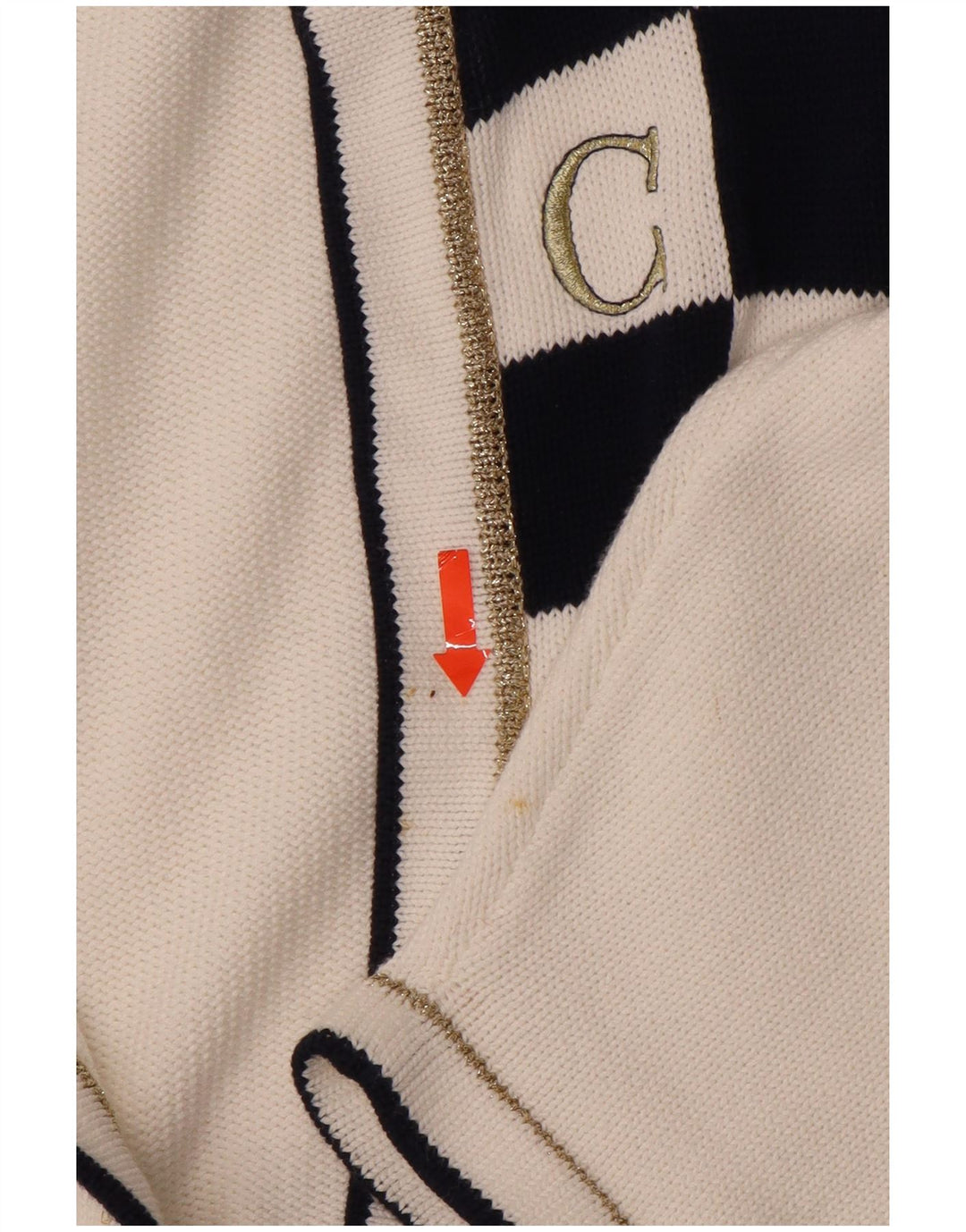 Maglione cardigan lungo oversize da donna VINTAGE UK 14 bianco medio