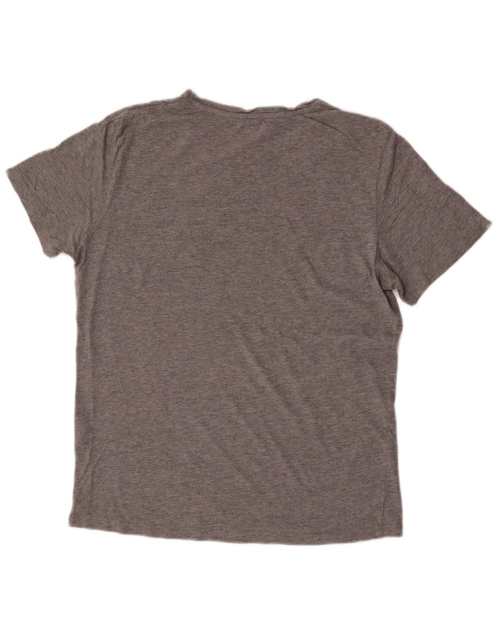 T-shirt grafica da uomo Jack & Jones Top in cotone chiazzato grigio medio