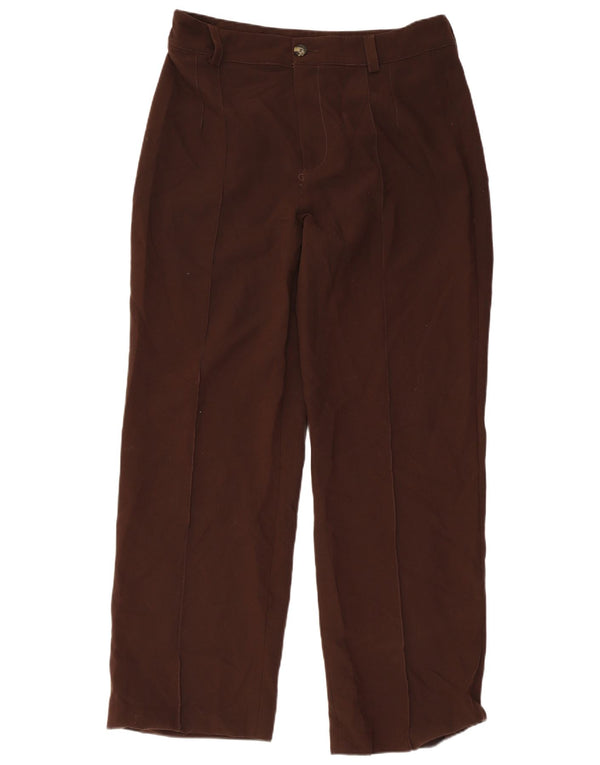 Pantaloni casual dritti da donna Zara XL W32 L32 Marrone