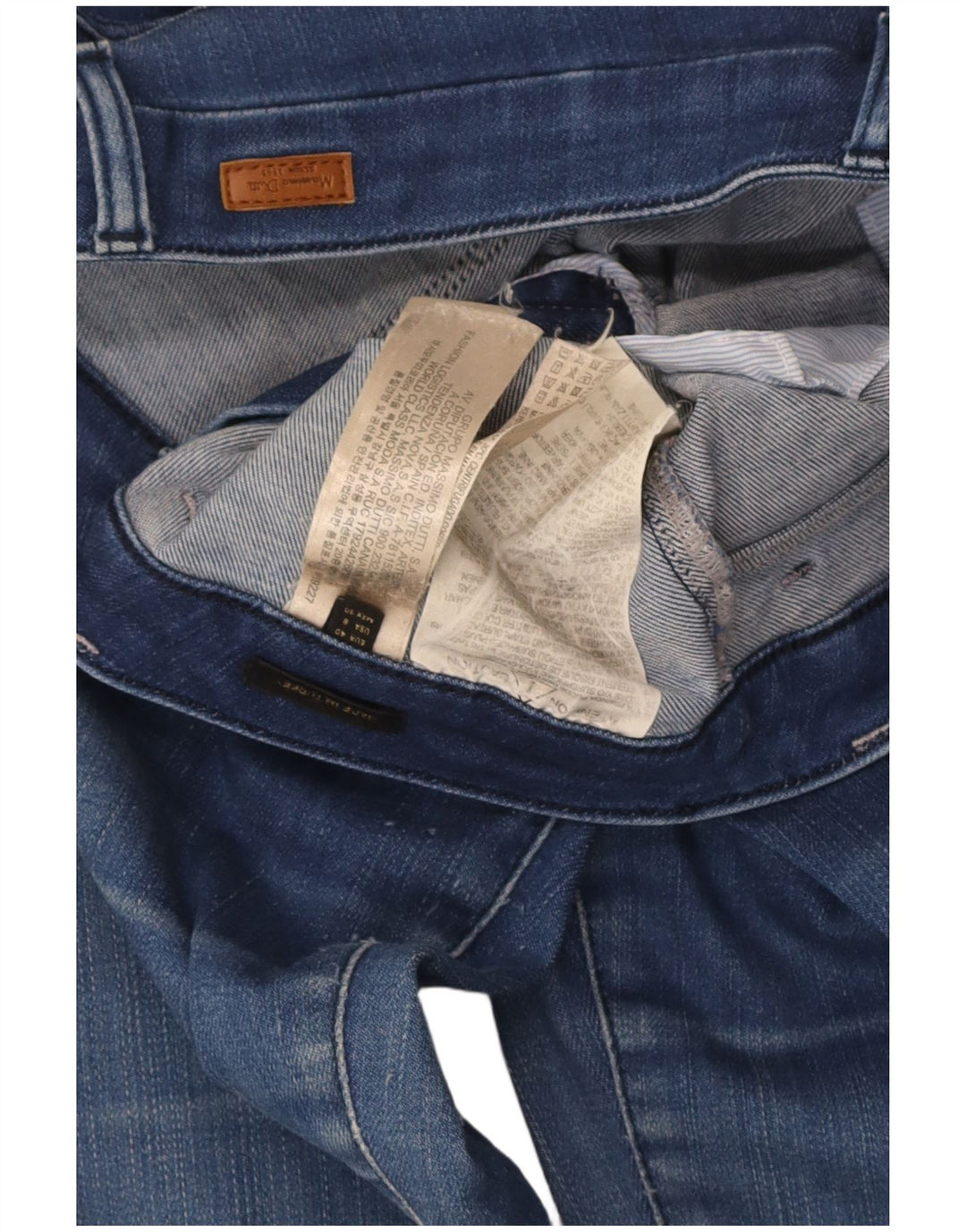 Jeans svasati da donna Massimo Dutti EU 40 medio W30 L33 cotone blu