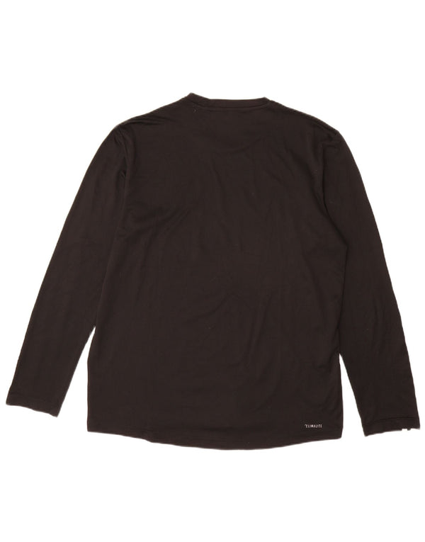 Adidas Mens Climalite Top Long Sleeve Large Black