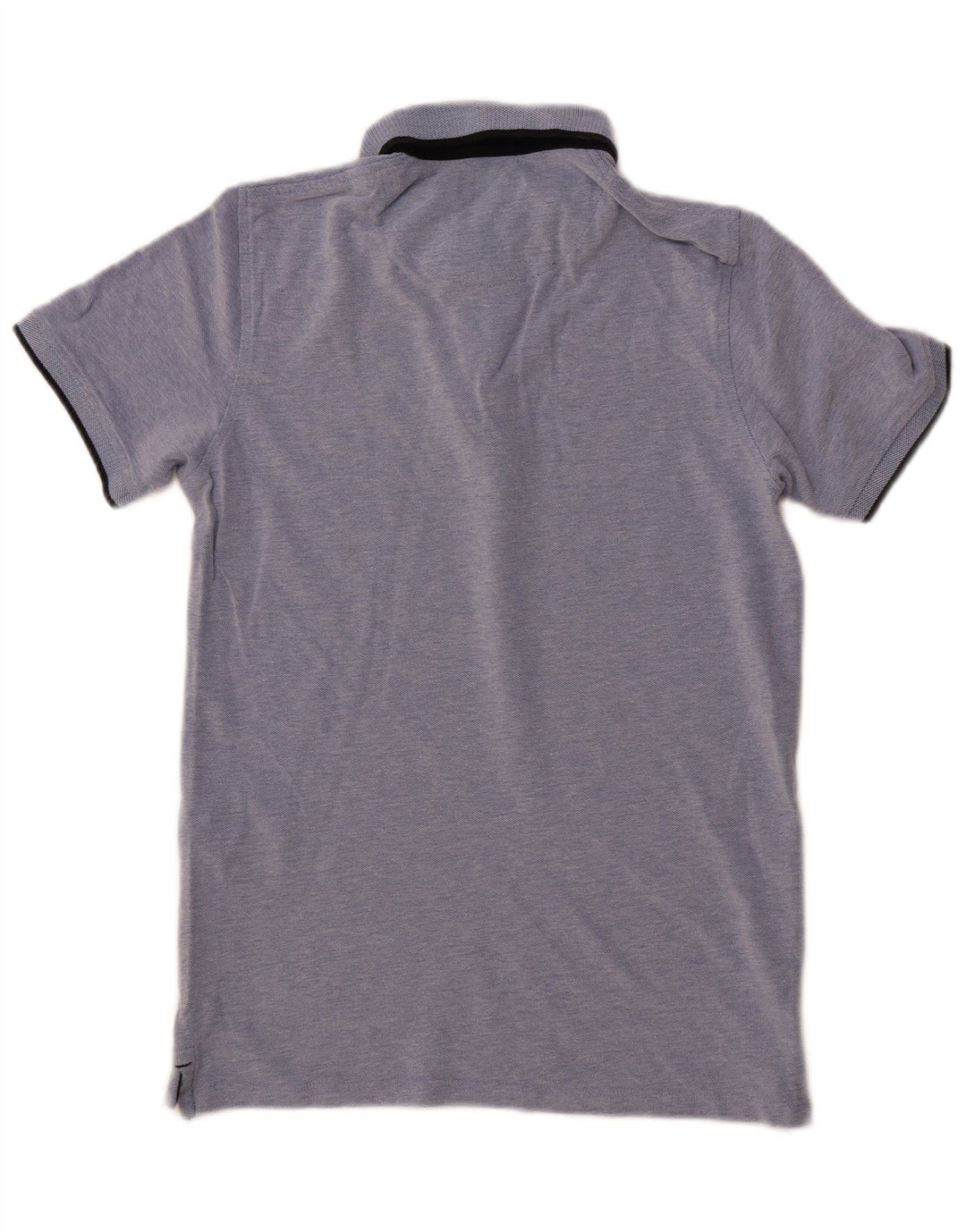 Polo da uomo JACK & JONES piccola in cotone screziato blu