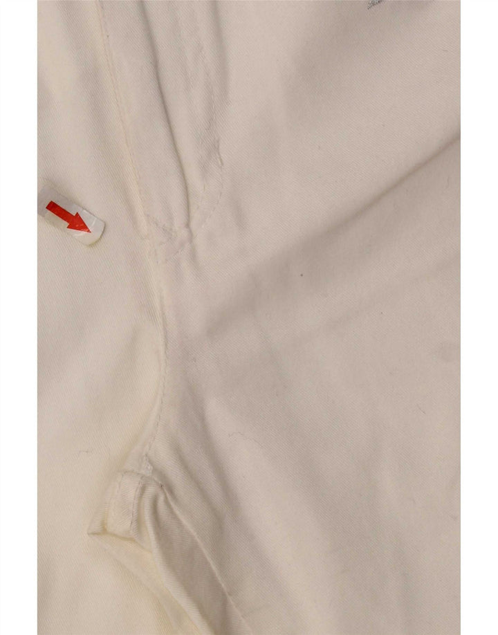 Pantaloni Capri a vita alta da donna Roccobarocco IT 44 Medium W26 L22 Bianco