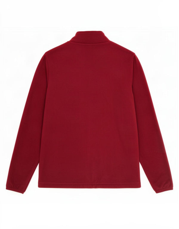 Giacca in pile da donna Marks & Spencer UK 12 poliestere bordeaux medio