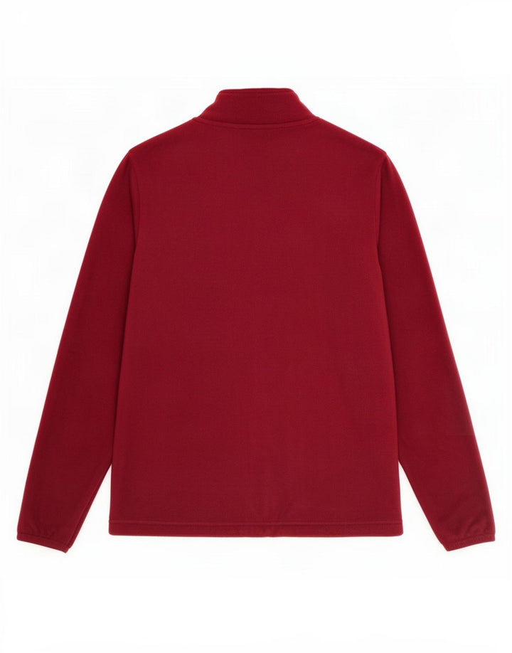 Giacca in pile da donna Marks & Spencer UK 12 poliestere bordeaux medio