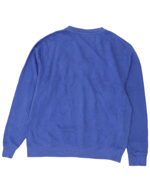 Felpa grafica da uomo Nike Felpa in cotone blu medio