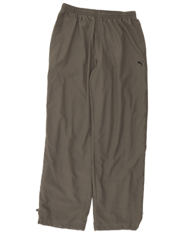 Pantaloni da tuta da uomo Puma Large in poliestere grigio