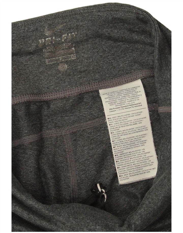 Leggings Nike Dri Fit Crop da donna UK 8 Small Grigio Poliestere