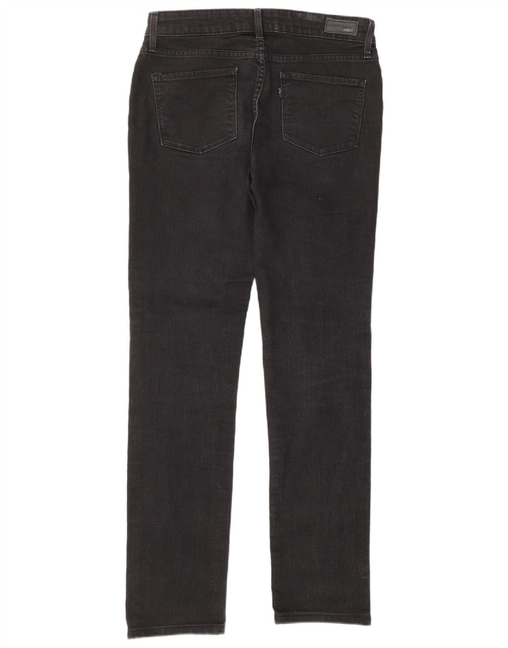 LEVI'S Jeans slim da donna a vita media con curvatura leggera US 4 Small W27 L27 Grigio